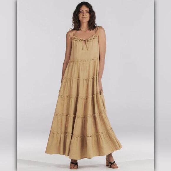 • A023 • Charlie Holiday Senorita Tier Maxi Dress - Picture 5 of 9